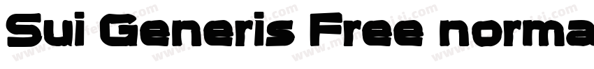 Sui Generis Free normal字体转换